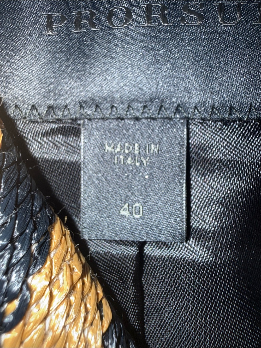 Burberry Striped Double-Breasted Trench Coat in Tan and Black - Picture 4 of 8
